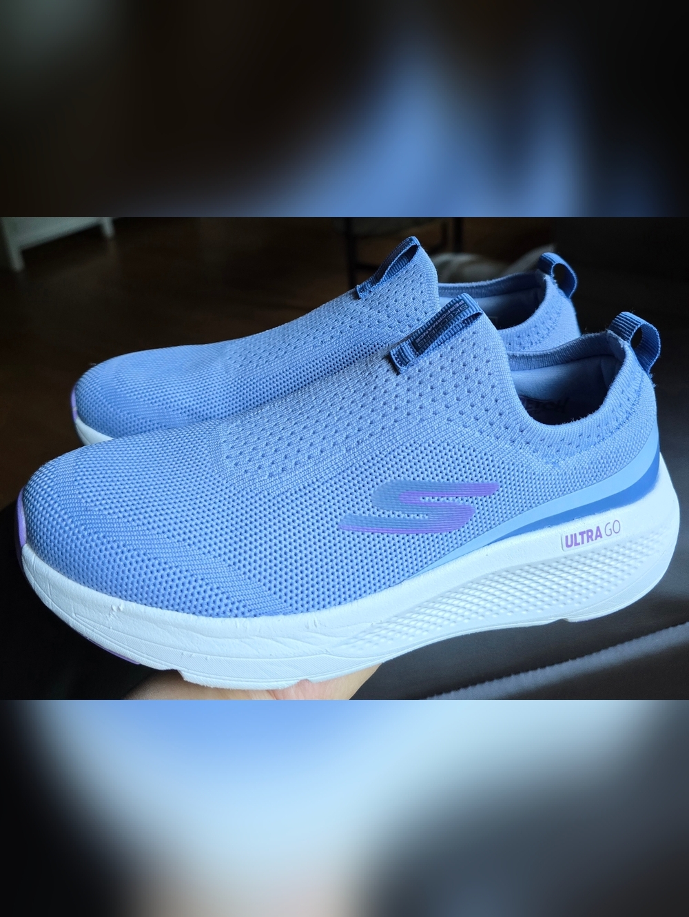 Sz 7 Women's SKECHERS GO RUN ELEVATE Hot Streak Sport Blue